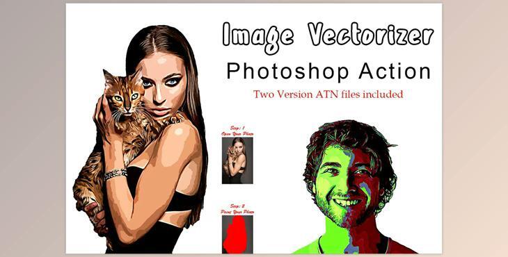 Image Vectorizer Photoshop Action CreativeMarket - 7339971