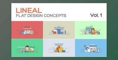 Flat Concept Design Vol 1 (Videohive 39677786) - AE Project