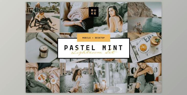 Pastel Mint 4 Lightroom Preset Pack (Mob, Desk)
