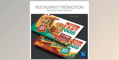 Restaurant Promotion Business Card GraphicRiver-28004020