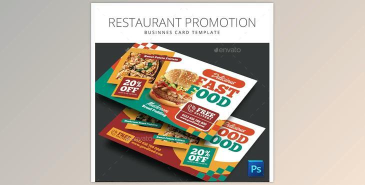 Restaurant Promotion Business Card GraphicRiver-28004020