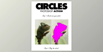 Circles Photoshop Action by Sevenstyles (ABR, ATN)