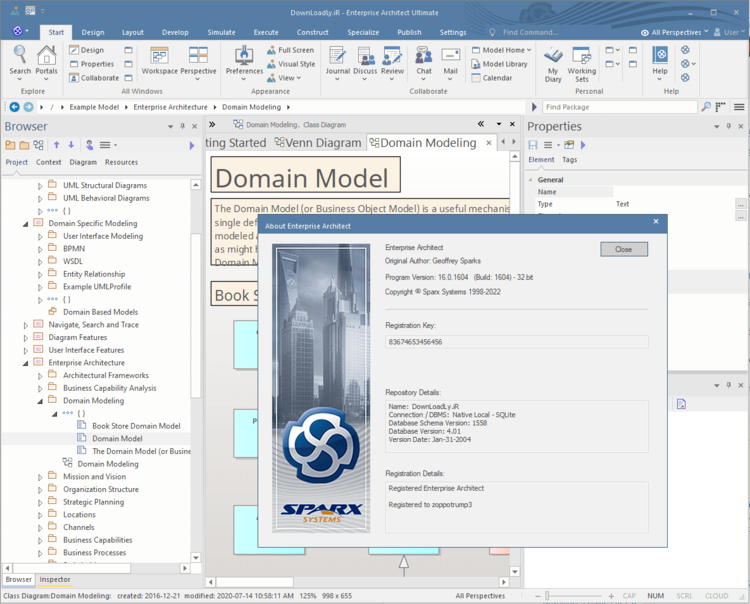 Enterprise Architect 16.0 Build 1604