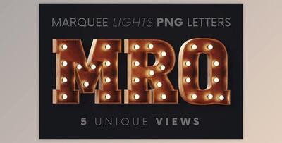 Marquee Lights - 3D Lettering Creativemarket - 6220141