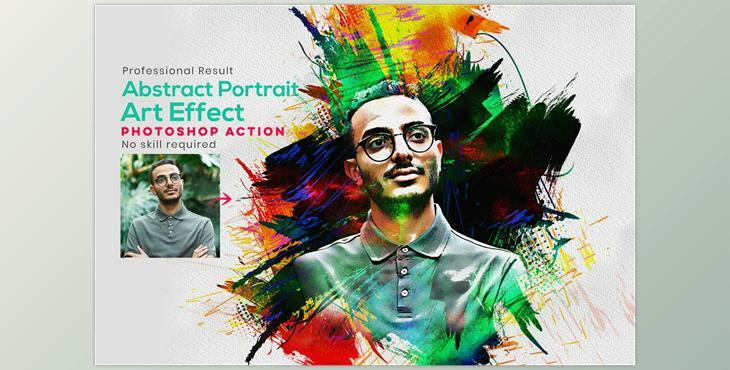 Abstract Portrait Art Photo Effect Creativemarket - 10364897