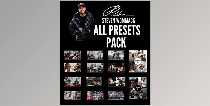 Steven Wommack – All Presets Pack + Youtube (DNG)