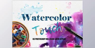 Watercolor Photoshop Layer Styles CreativeMarket-5570845 (JPG, ASL)