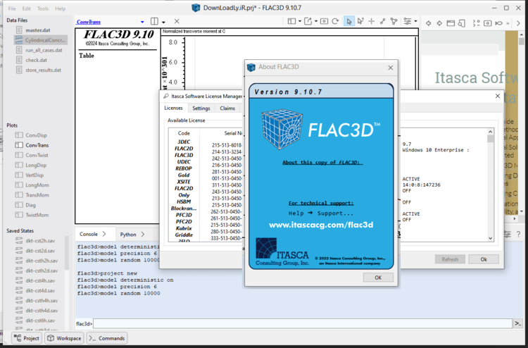 Itasca FLAC3D 9.10 x64