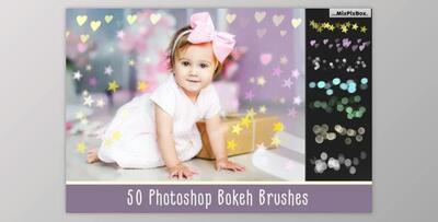 50 Bokeh Photoshop Brushes