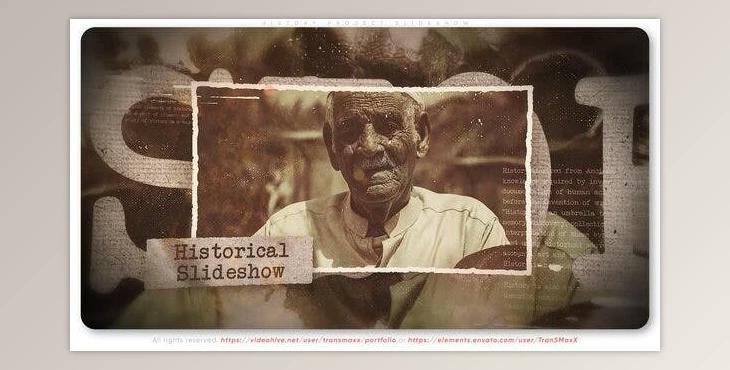 History Project Slideshow (Videohive 44457445) - AE Project