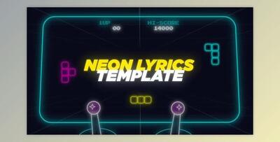 Neon Lyrics Template and Elements (Videohive 33898976) - AE Project