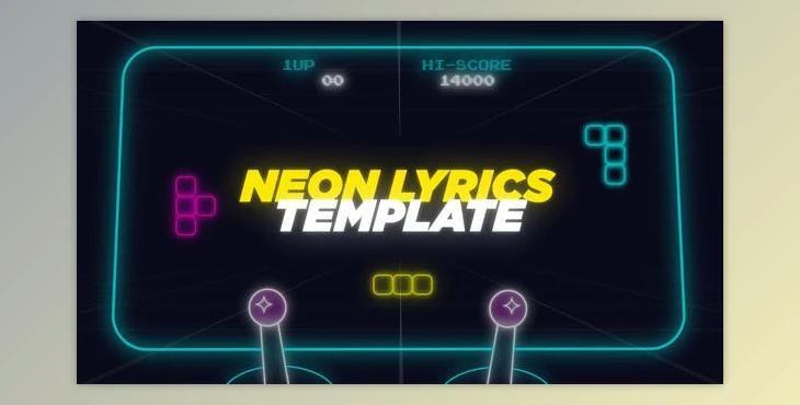Neon Lyrics Template and Elements (Videohive 33898976) - AE Project