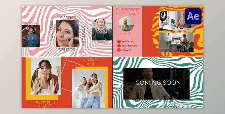 Youtube Endscreens for After Effects (Videohive 49574467) - AE Project