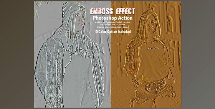 Emboss Effect Photoshop Action CreativeMarket-5914294 (ATN)