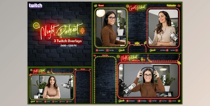 Night Podcast – Twitch Overlay
