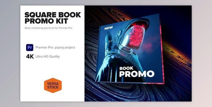 Square Book Marketing Promo Kit 4K (VideoHive 37773968) - PR Project