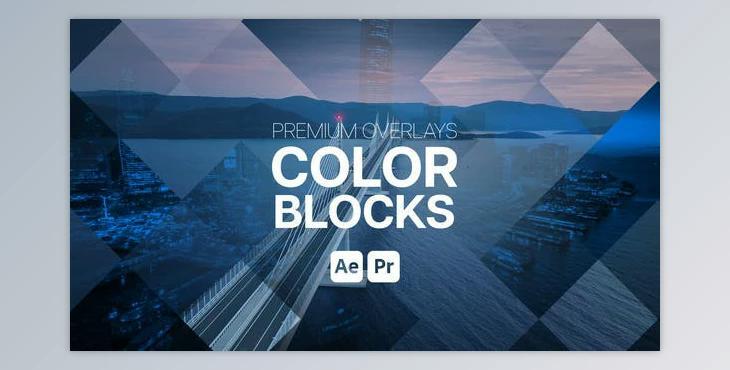 Premium Overlays Color Blocks (Videohive 53425543)