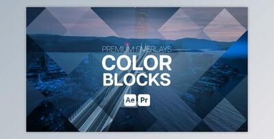 Premium Overlays Color Blocks (Videohive 53425543)