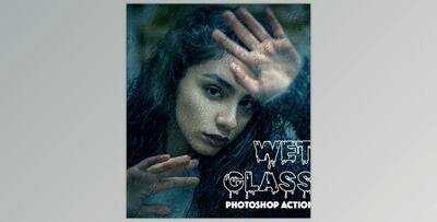 Wet Glass Photoshop Action GraphicRiver-30372204 (ATN)