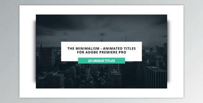 The Minimalist - Animated Titles for Premiere Pro (Videohive 23073023)