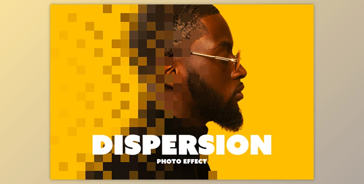 Pixel Dispersion Photo Effect - 92006594