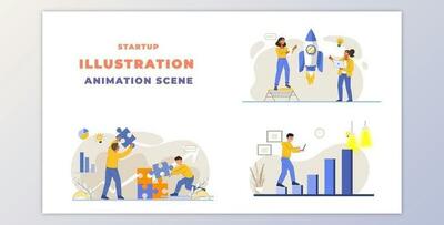 Business Startup Animation Scene (Videohive 43395641) - AE Project