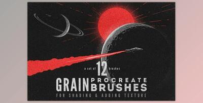 Procreate grain brushes - for iOS app (JPG)