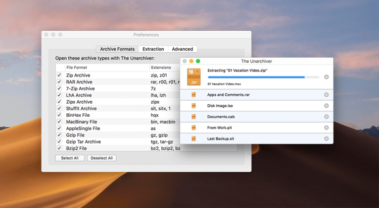 The Unarchiver 4.3.6 macOS