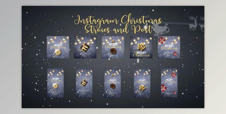 Christmas instagram stories and post (Videohive 41810617) - AE Project