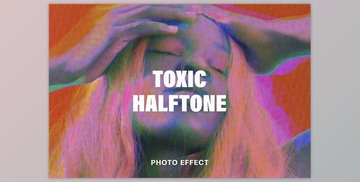 Toxic Halftone Effect