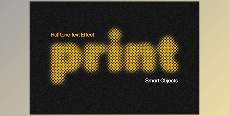 Halftone Text Effect - 92543079
