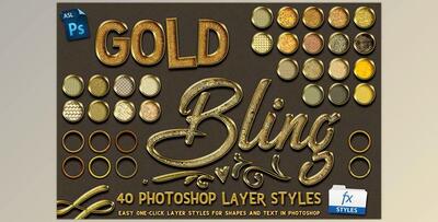 Gold Bling Photoshop Layer Styles CreativeMarket-5115006