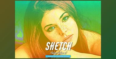 Color Sketch Photoshop Action V2 CreativeMarket-5467241