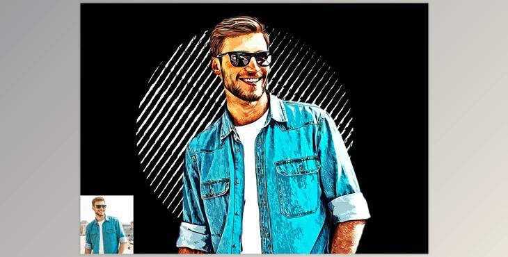 Modern Vector Art Photoshop Action CreativeMarket-5879905 (ATN, PAT)