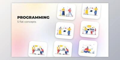 Programming – Flat concepts (Videohive 39948080) - AE Project