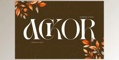 Ackor - Branding Logo Font Creative Market - 289547827