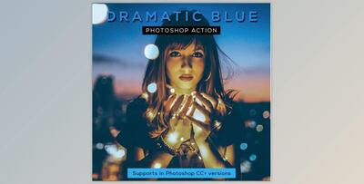 Dramatic Blue Photoshop Action GraphicRiver-28328629