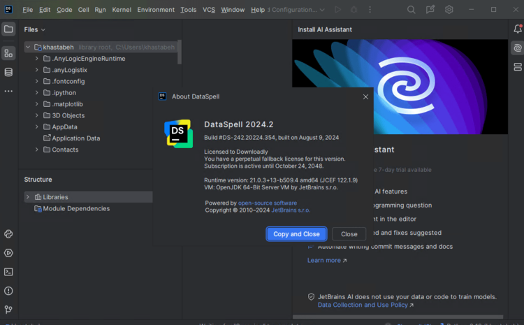 JetBrains DataSpell 2024.2 Windows/ 2023.2.1 macOS