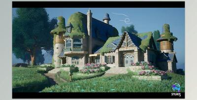 Unreal Engine - Stylized Azure Hillside - UE5 (Engine version 5.1)