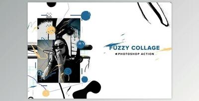 Fuzzy Collage Photoshop Action 6357886
