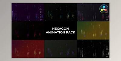 Hexagon Animation Pack for DaVinci Resolve (Videohive 50484070)