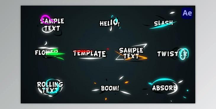 Colorful Neon Titles [After Effects] (Videohive 35587024) - AE Project