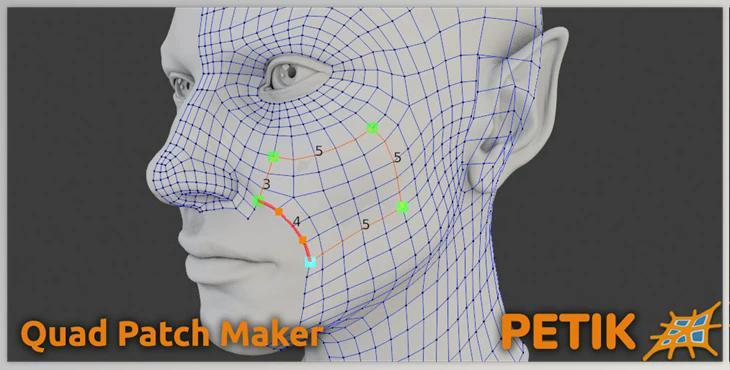 Blender Market - Petik - Retopology Patch Maker v2.0.4