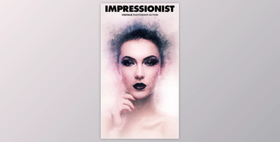 Impressionist Vintage Photoshop Action By KGNDesign (ABR, PAT, ATN)