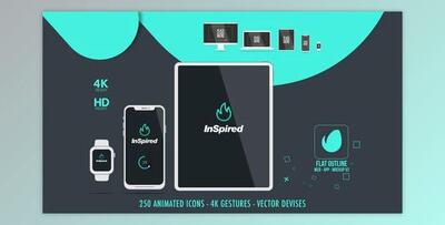 Flat Outline Web App Mock-Up v2 (Videohive 18132775) - AE Project