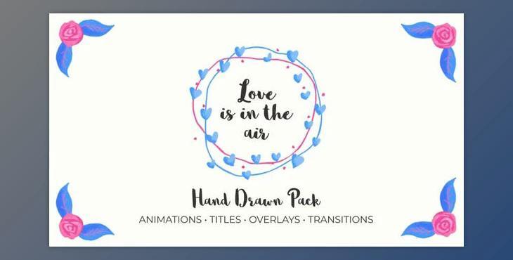 Love Is In The Air. Hand Drawn Pack (Videohive 33565691) - PR Project