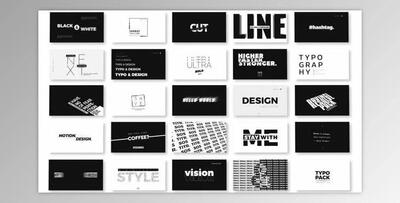 Big Black Titles And Typography (Videohive 38602101)