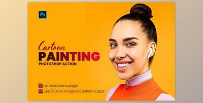 Cartoon Painting Photoshop Action By Effect-Hub