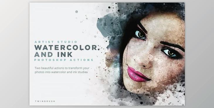 Artist Studio Watercolor Actions (ATN)