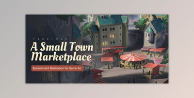 Wingfox – Environment Illustration for Game Art – A Small Town Marketplace with Erik Taberman